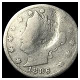 1886 Liberty Head Nickel HIGH GRADE