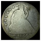 1854 Arrows Seated Liberty Half Dollar NICELY  CI