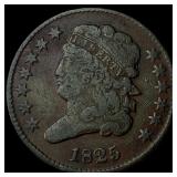 1825 Classic Head Half Cent LIGHTLY  CIRCULATED