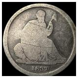 1837 Silver Seated Liberty Dime LIGHTLY  CIRCULAT
