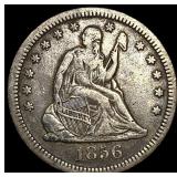 1856 Seated Liberty Quarter LIGHTLY  CIRCULATED