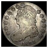 1821 Capped Bust Half Dollar NICELY  CIRCULATED