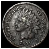 1871 Indian Head Cent NEARLY UNCIRCULATED