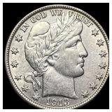 1913-D Barber Half Dollar