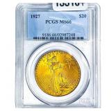 1927 $20 Gold Double Eagle PCGS MS66