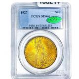 1927 CAC $20 Gold Double Eagle PCGS MS64