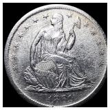 1861-S Silver Half Dollar CLOSELY UNCIRCULATED