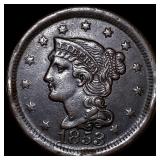 1853 Braided Hair Large Cent CLOSELY UNCIRCULATED