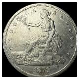 1877-S Silver Trade Dollar CLOSELY  UNCIRCULATED