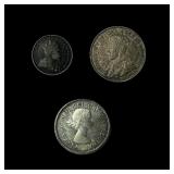 [3]1906-1963 Canada Silver 5 & 25 Cents  UNCIRCUL