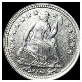 1854 Silver Seated Liberty Half Dime  UNCIRCULATE