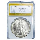 1991 Silver Eagle PGA MS70