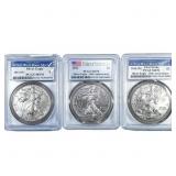 [3] 2014-2016 Silver Eagle PCGS MS70