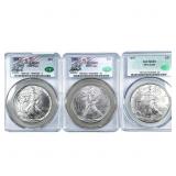 [3] 1993-1997 Silver Eagle CAC MS69