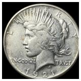 1921 Silver Peace Dollar CHOICE AU