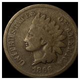 1866 Indian Head Cent LIGHTLY CIRCULATED