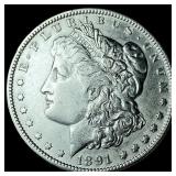 1891-O Silver Morgan Dollar CLOSELY  UNCIRCULATED