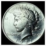 1921 Silver Peace Dollar CHOICE AU