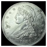 1839 Silver Capped Bust Half Dollar CHOICE AU