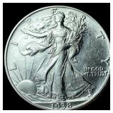 1938-D Silver Walking Liberty Half Dollar  UNCIRC