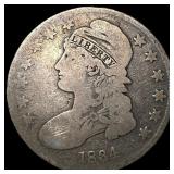 1834 Capped Bust Half Dollar NICELY  CIRCULATED