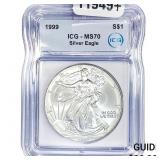 1999 Silver Eagle ICG MS70