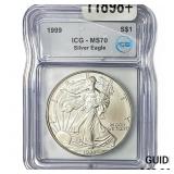 1999 Silver Eagle ICG MS70