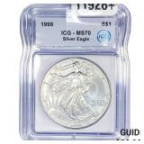 1999 Silver Eagle ICG MS70