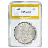 1885 Morgan Silver Dollar PGA MS63