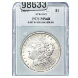 1896 Morgan Silver Dollar PCS MS68
