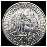 1936 Silver Rhode Island Half Dollar UNCIRCULATED