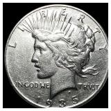 1935 Silver Peace Dollar CLOSELY UNCIRCULATED