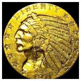 1911 Indian Head Half Eagle $5 Gold CLOSELY UNCIRC