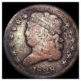 1828 Classic Head Half Cent LIGHTLY CIRCULATED