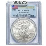 2011 Silver Eagle PCGS MS70