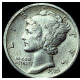 1916 Mercury Dime NEARLY UNCIRCULATED