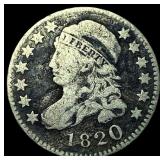 1820 Capped Bust Dime ABOUT UNCIRCULATED