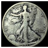 1919-D Silver Walking Liberty Half Dollar ABOUT UN