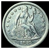 1859 Silver Seated Liberty Dime CLOSELY UNCIRCULAT