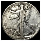 1920-D Silver Walking Liberty Half Dollar NEARLY U