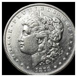 1878 Silver Morgan Dollar CLOSELY UNCIRCULATED