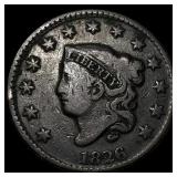 1826 Coronet Head Large Cent ABOUT UNCIRCULATED