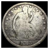 1843-O Silver Half Dollar LIGHTLY CIRCULATED