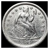 1854-O Silver Seated Liberty Dime UNCIRCULATED