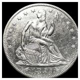 1855 Arrows Seated Liberty Half Dollar UNCIRCULATE