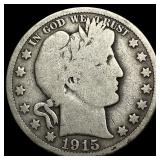 1915 Barber Half Dollar NICELY CIRCULATED