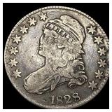 1828 Capped Bust Half Dollar NEARLY UNCIRCULATED