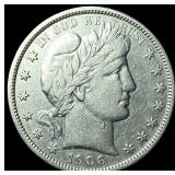 1906-O Silver Barber Half Dollar CLOSELY  UNCIRCU