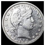 1904 Barber Quarter NICELY CIRCULATED