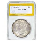 1882-CC Morgan Silver Dollar PGA MS66
